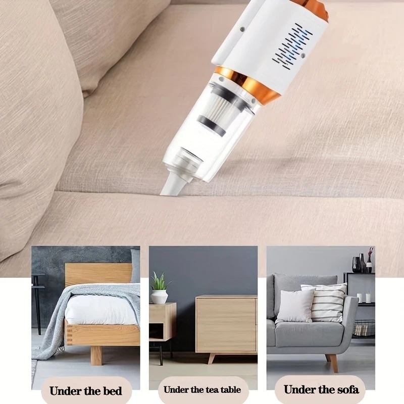 2024 Wireless Portable Cleaner 85000pa, Handheld Cordless Stick Vacuum with HEPA Filter, 2+ Hours Runtime, for Home, Car and Pet Hair dh3628137