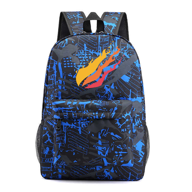 New Prestonplayz Printed Starry Sky Backpack Casual Primary and Secondary School Student Backpack Computer Bag 230815