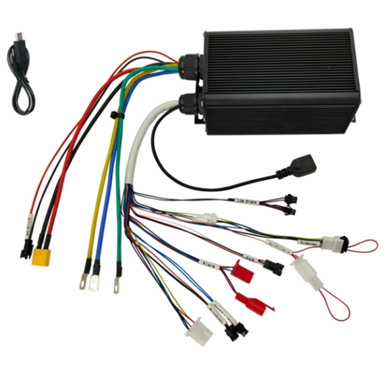 Bike Computers 36V 48V 60V 72V 15002000W Programmable 45A Sabvoton Sine Wave Controller Reg USB APT Protocol For UKC1 Display 230815