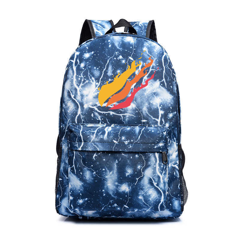 New Prestonplayz Printed Starry Sky Backpack Casual Primary and Secondary School Student Backpack Computer Bag 230815