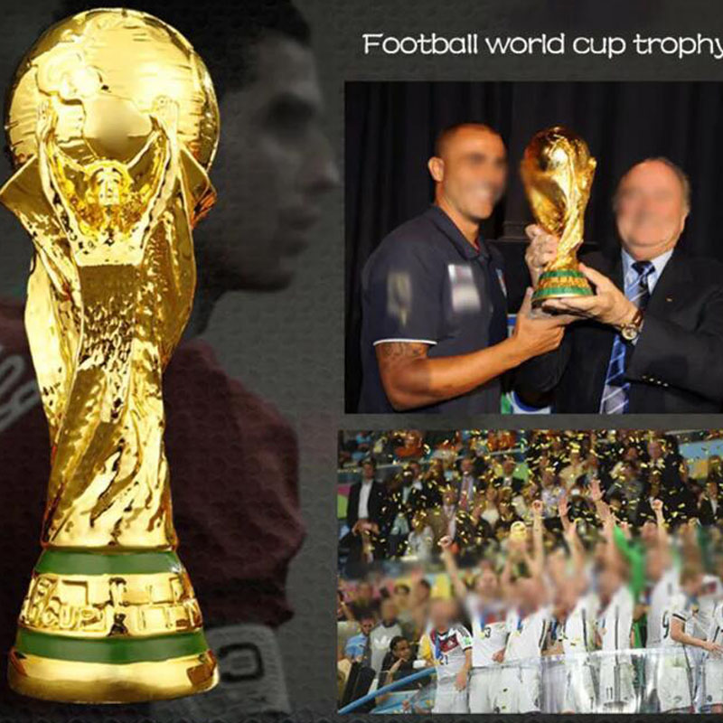 Festive Party Supplies World Cup Golden Resin European Football Trophy Soccer Trophies Mascot Fan Gift Office Decoration Craft