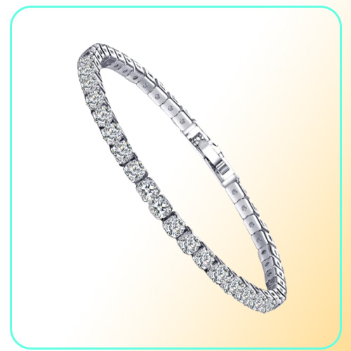 18K WhiteYellow Gold Plated Sparkling Cubic Zircon CZ Cluster Tennis Bracelet Fashion Womens Jewelry for Party Wedding3406698