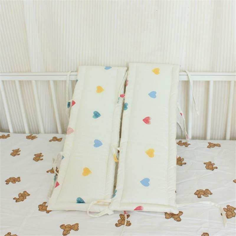 Bed Rails Simple Printed Crib Bumper Protect Strip born Thicken Cotton Anti-biting Bed Wrapping-side Children Splicing Bed Side Cushion 230816