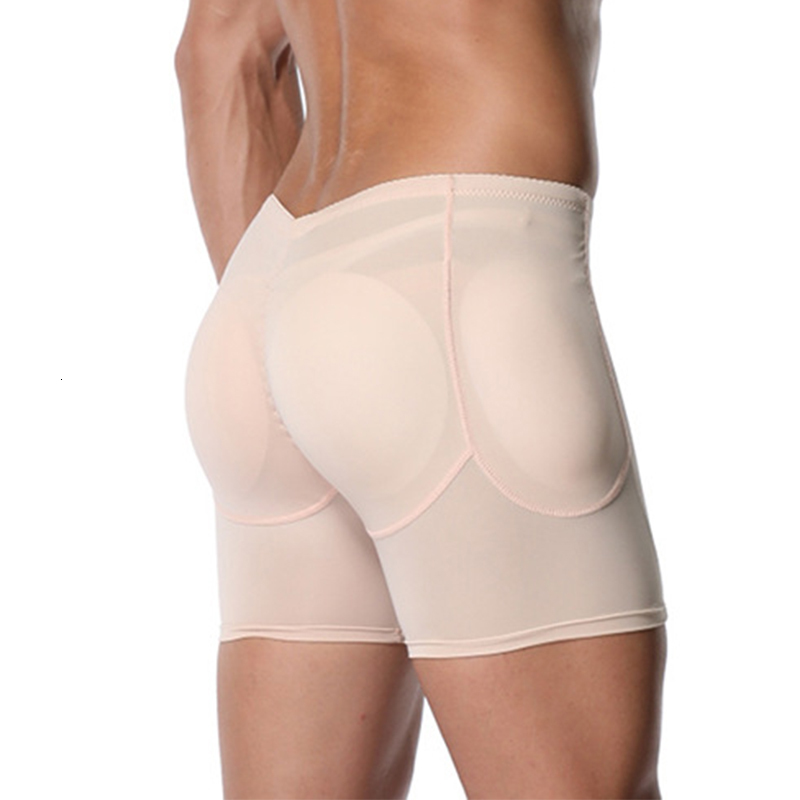 Waist Tummy Shaper Men Padded Butt Enhancer Booty Booster Molded Boyshort Shapewear Underwear Boxer Men's Tuck In and Hip Shorts Gym Wear 230815