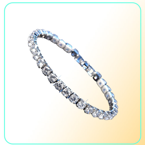 18K WhiteYellow Gold Plated Sparkling Cubic Zircon CZ Cluster Tennis Bracelet Fashion Womens Jewelry for Party Wedding3406698