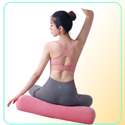 Yoga Bolster Pillow Sel for Meditation and Support Rectangular Cushion Accessories From Machine Washable with Carry Handle