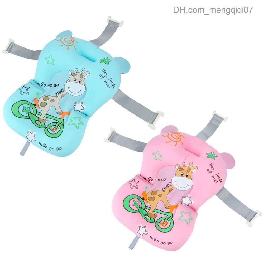 Bathing Tubs Seats Baby shower mat Baby shower mat Baby shower air mat Non slip folding bathtub net floating mat Safety items Z230817