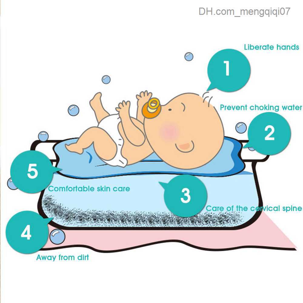 Bathing Tubs Seats Baby bathtub floating pad newborn safety shower seat cushion animal cartoon anti slip bathtub pad children's portable air pad 