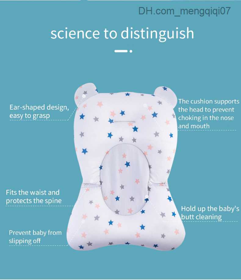 Bathing Tubs Seats Baby shower seat support pad newborn safety bathtub pad adjustable bathtub bathtub baby shower non slip foldable soft pillow Z23081