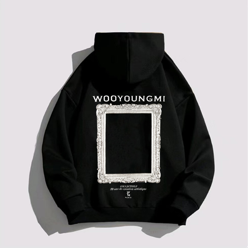Men's Hoodies Sweatshirts Oversized WYM Hoodeds Retro Men's Sweater Korean Style Street Fashion Women's Street Clothing Top Men's  - view 3