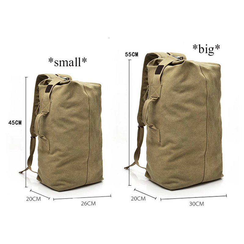 School Bags Weysfor Large Capacity Travel Climbing Bag Tactical Military Backpack Men Women Bucket Army Canvas Shoulder 230817