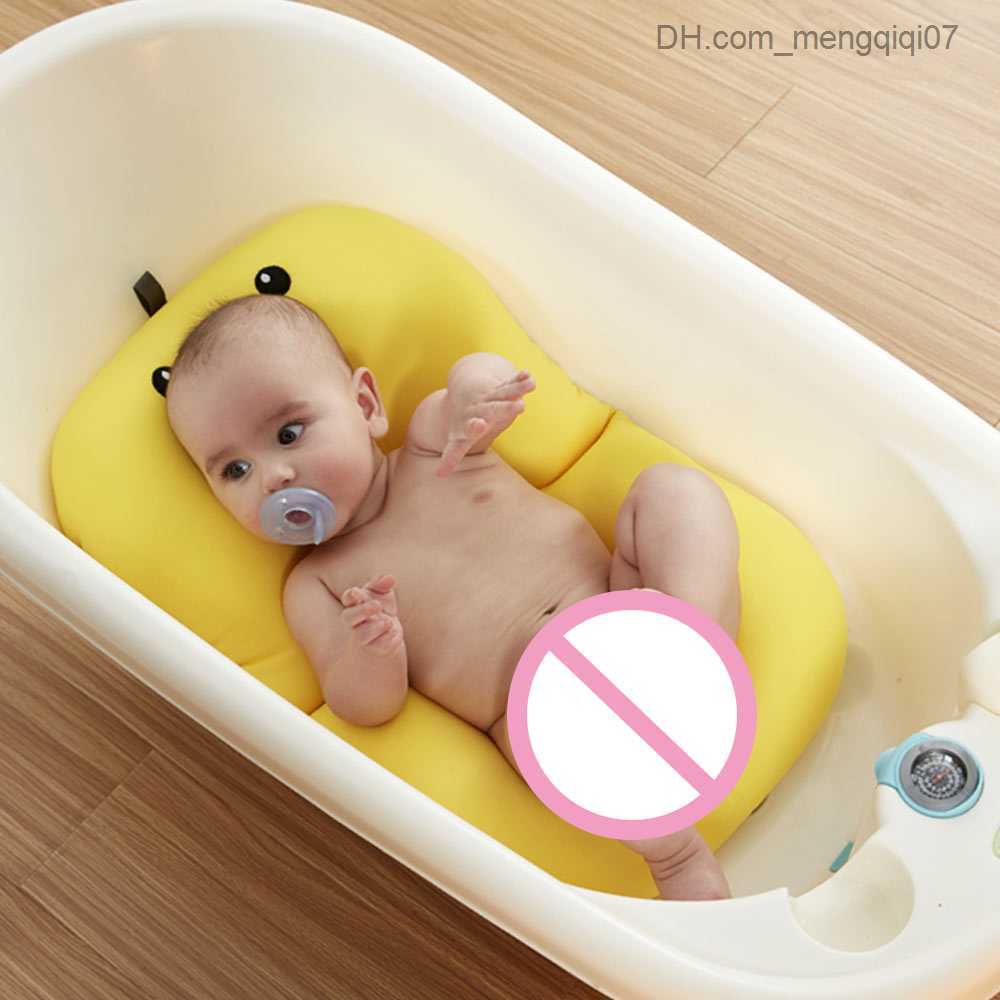 Bathing Tubs Seats Baby bathtub floating pad newborn safety shower seat cushion animal cartoon anti slip bathtub pad children's portable air pad 