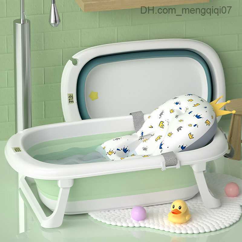 Bathing Tubs Seats Baby bathtub seat support pad Foldable bathtub shower pad Newborn support seat pad Non slip soft baby seat floating water pad Z2308