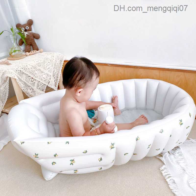 Bathing Tubs Seats Children's learning chair inflatable sofa baby chair practice sitting baby sitting standing bathtub Z230818