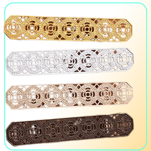BoYuTe 30 PiecesLot 8215MM Metal Brass Stamping Plate Filigree Diy Hand Made Jewelry Findings Components