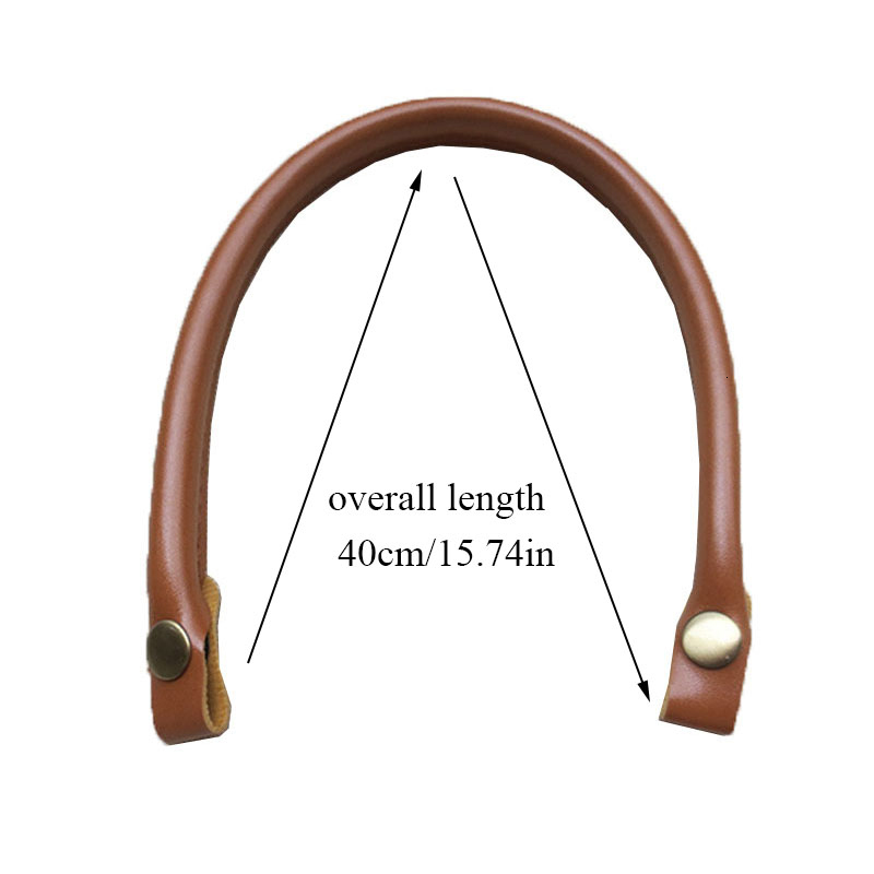 Bag Parts Accessories 1PCS Handles Replacement for Handbags Women Shoulder Strap PU Leather Bags Belt Solid Color Clasp Handle 230817