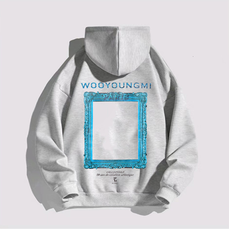 Men's Hoodies Sweatshirts Oversized WYM Hoodeds Retro Men's Sweater Korean Style Street Fashion Women's Street Clothing Top Men's  - view 4