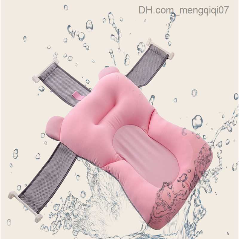 Bathing Tubs Seats Baby Soft Shower Bath Cushion Safety Bath Cushion Seat Bath Net Support Cushion Pillow Non slip Folding Cushion Z230817