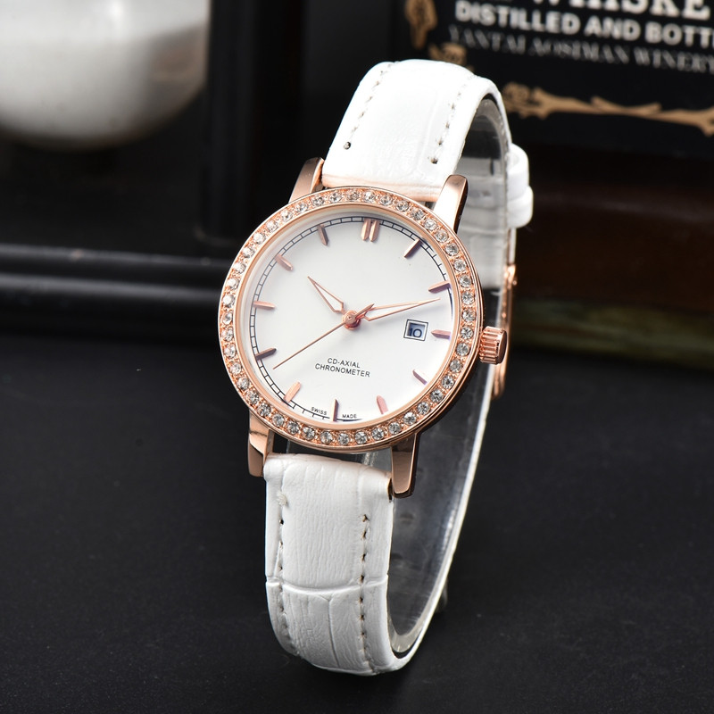 Omeg Wrist Watches for Women 2023 Womens Watches Three needles Quartz Watch High Quality Top Luxury Brand designer Clock Leather Strap Fashion Montre de luxe