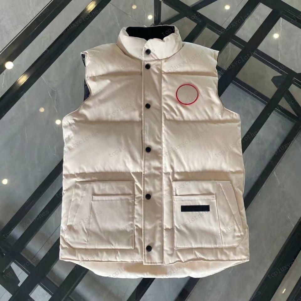 Designer Men's and Women's Down Tank Top Macaron Light Northern Winter Coat Down Coat Thickened Men's and Women's Clothing Warm Unisex XS-2XL