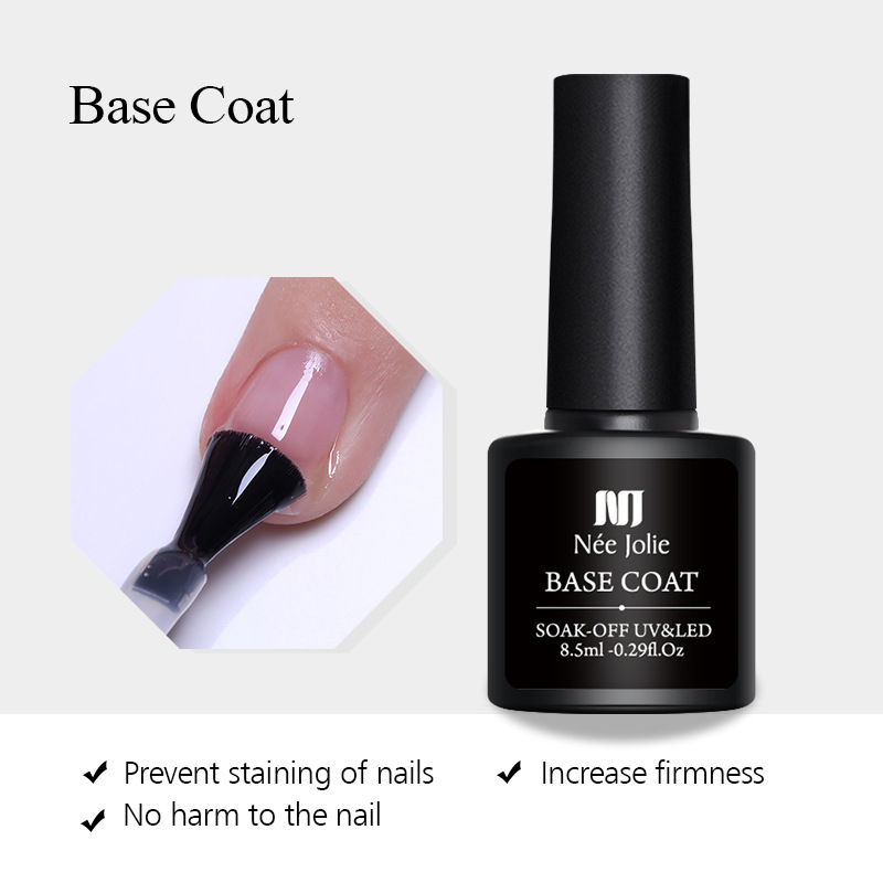 8.5ml Gel Base Top Coat Soak Off UV LED Gel Nail Polish Cosmetics Nails Art Manicure Varnish Reinforcement Glue E206
