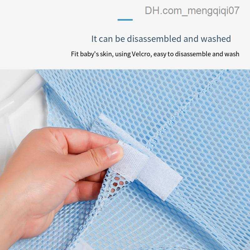 Bathing Tubs Seats Baby shower bathtub mat anti slip bathtub seat adjustable newborn safety bathtub support pad foldable soft pillow Z230818