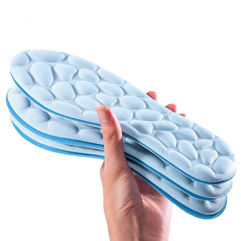 Shoe Parts Accessories Massage Memory Foam Insole Shoes Breathable Cushion Sport Running Insoles Feet Plantar Fasciitis Men Women Pads 230817