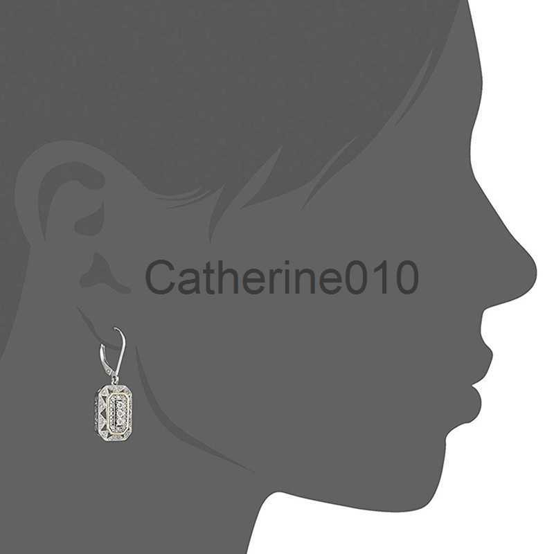 Charm Fashion Art Deco-Style Drop Dangle Earrings with Accents Women Statement EarrJewelry J230817