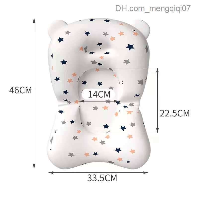Bathing Tubs Seats Baby shower bathtub mat anti slip bathtub seat support pad newborn baby safety bathtub baby folding soft pillow Z230817