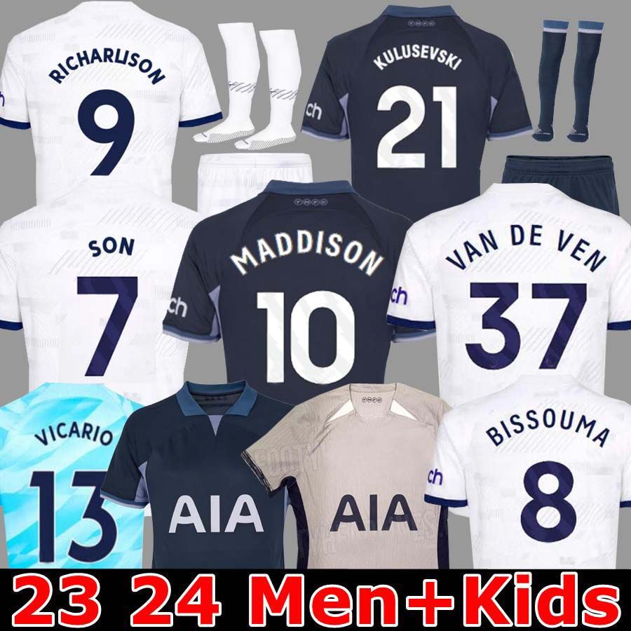 Men KIDS 23 24 SON Soccer Jerseys 2023 2024 jersey Football shirt third MADDISON LLORIS ROMERO PERISIC KULUSEVSKI BENTANCUR KANE RICHARLISON PEDRO PORRO Fans player