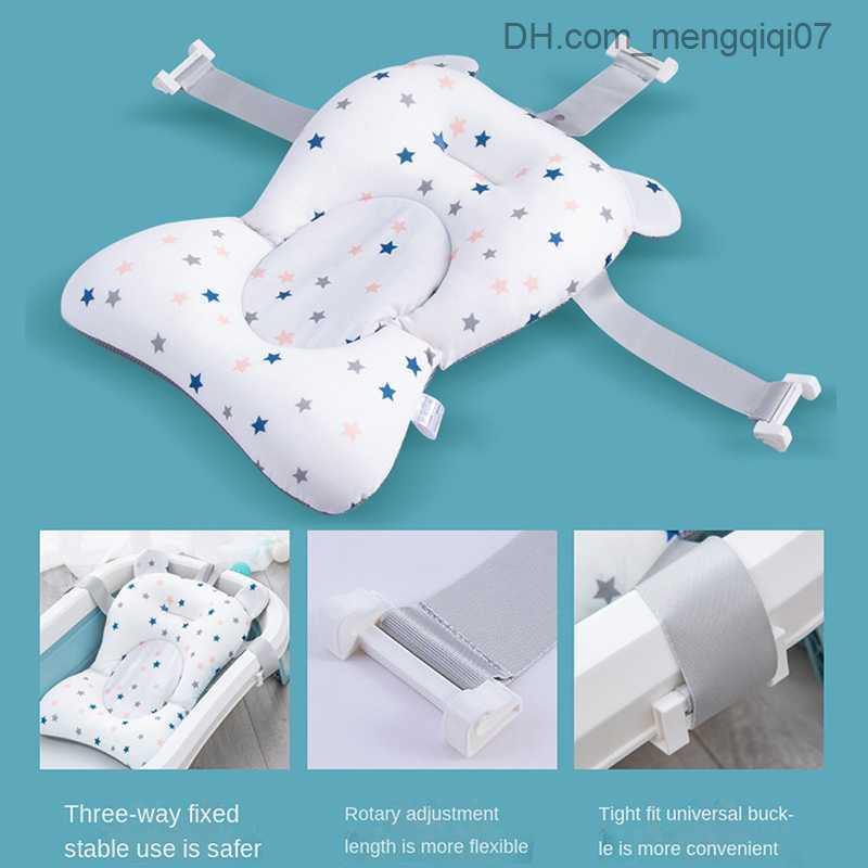 Bathing Tubs Seats Baby bathtub seat support pad Foldable bathtub shower pad Newborn support seat pad Non slip soft baby seat floating water pad Z2308