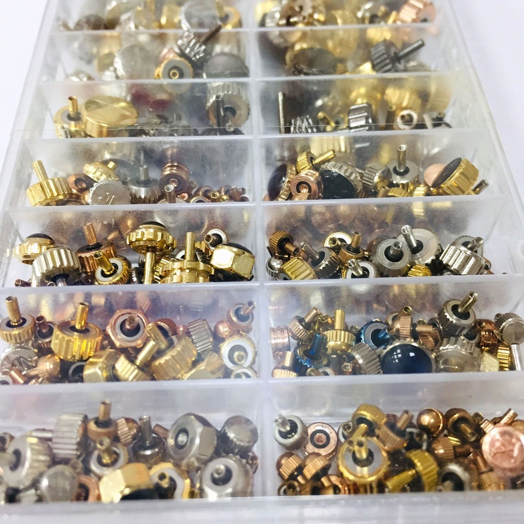 Repair Tools Kits Multicolor Watch Crowns Parts 3.0 ~ 7.0 mm Watch Assorted Head Quartz Watches Multi Style Crown Replacement Repair Accessories 23081