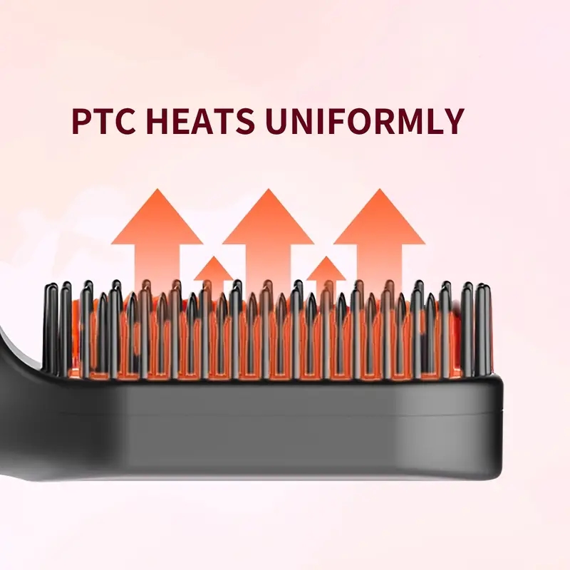 Multifunctional Beard Straightening Comb Ionic Hair Straightener Brush