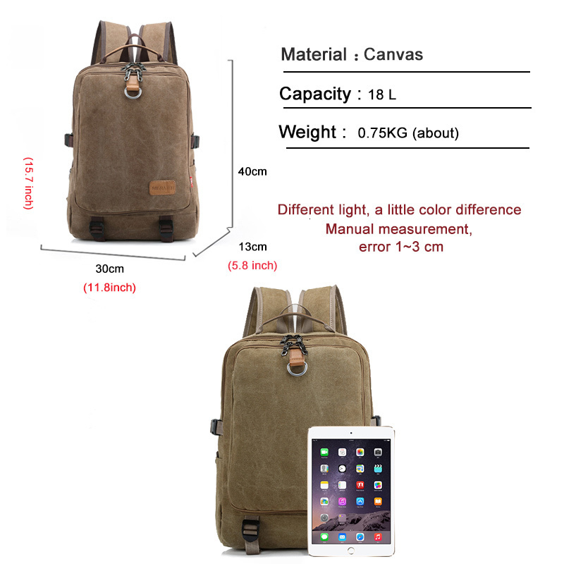 School Bags Canvas Backpack For Man Casual Business Laptop Bag Trend Simple Male Travel Back Pack Durable Sport Teen 230817