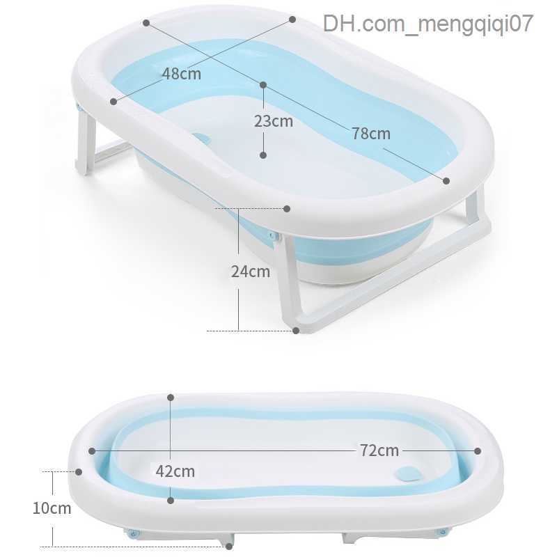 Bathing Tubs Seats Portable storage 0-12 year old baby care adjustable baby shower foldable bathtub safety seat support bathtub Z230817
