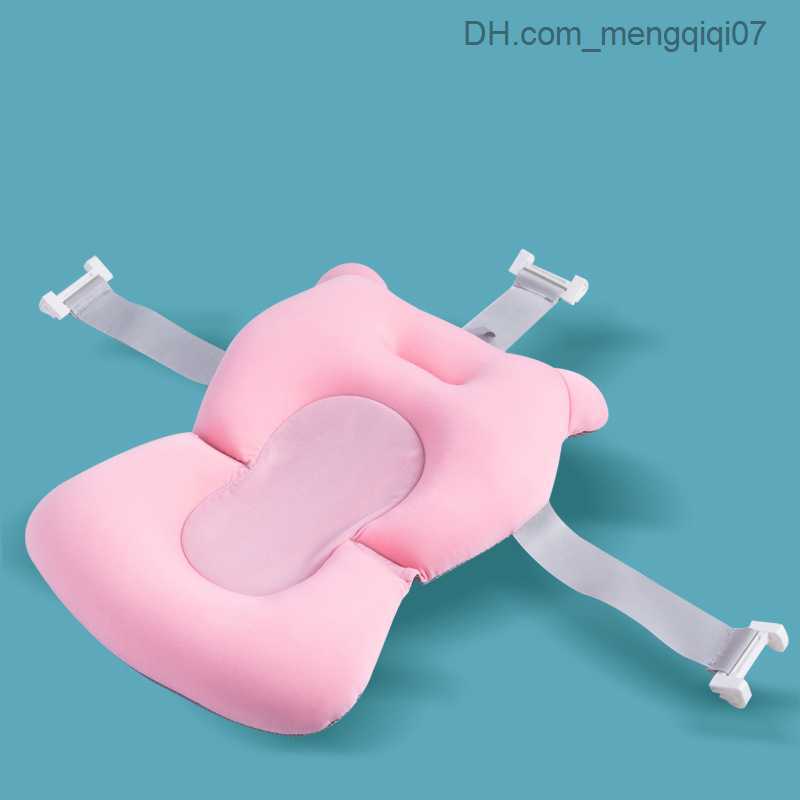 Bathing Tubs Seats Baby bathtub mat anti slip baby cotton bathtub support seat adjustable bathtub support newborn folding safety bathtub mat Z230817