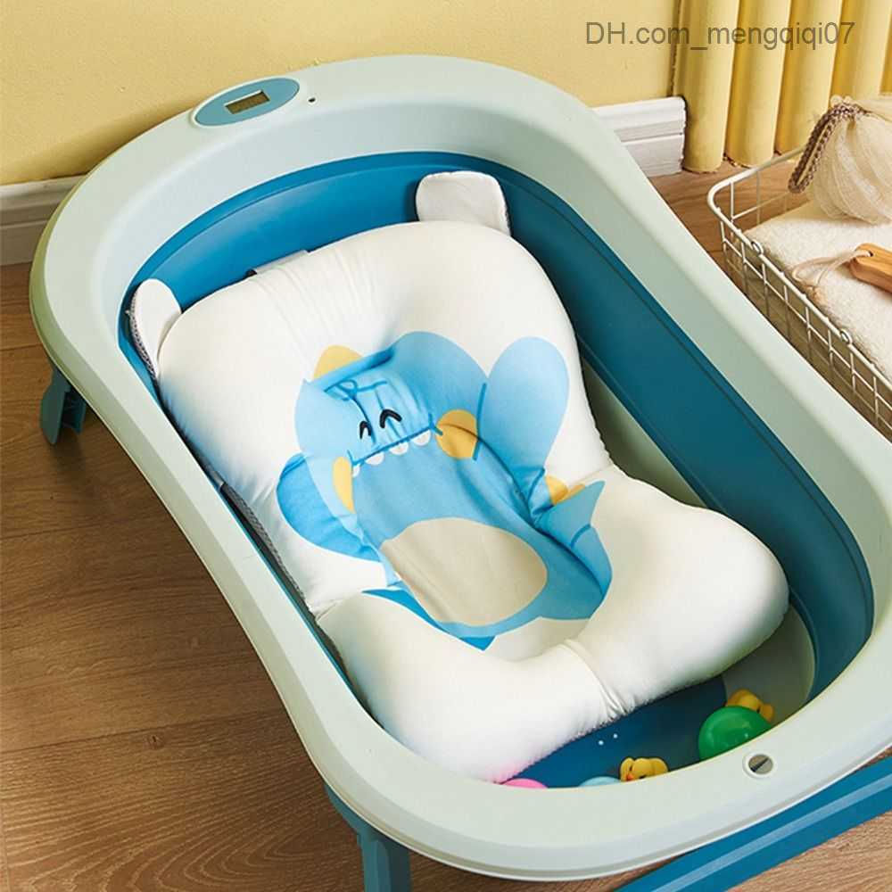 Bathing Tubs Seats Cute and Comfortable Baby Bath Cushion Cartoon Portable Adjustable Newborn Bath Cushion Non slip Plastic Baby Bath Cushion Z230817
