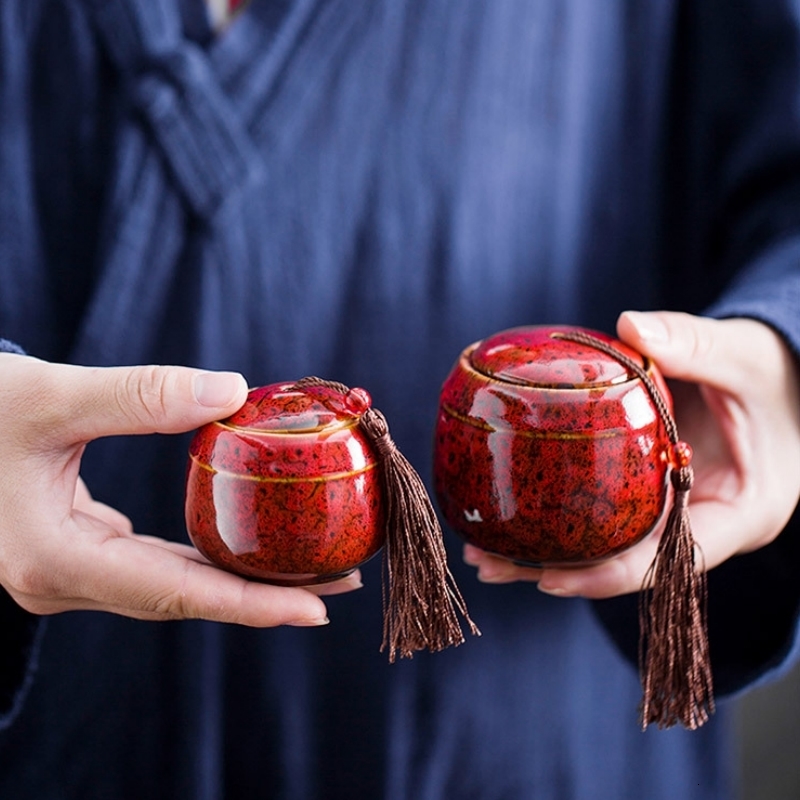 Other Cat Supplies Color Ceramic Canister Memorial Pet Urn Seal Pot Big Keepsake Casket Porcelain Jar Human Ashes Storage Memento Burial Holder 230816