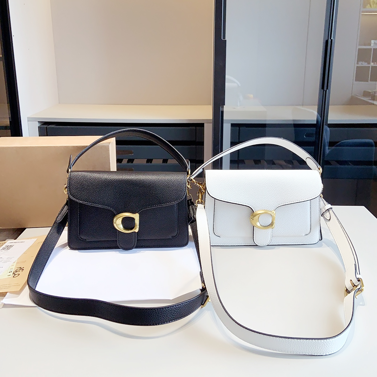luxurious Womens Man Tabby designer bag Messenger bags tote Handbag Real Leather Baguette Shoulder bag Mirror Quality Square Crossbody Fashion