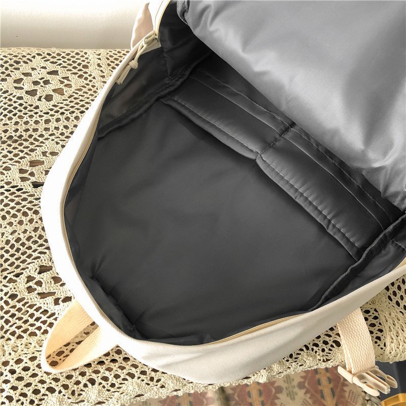 School Bags Fashion Women Backpack Waterproof Girl College Female Kawaii Student Cotton Cute Bag Harajuku Solid Teenager Mochila 230817