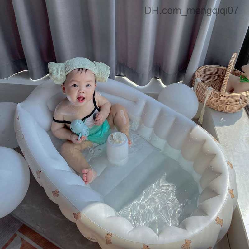 Bathing Tubs Seats Children's learning chair inflatable sofa baby chair practice sitting baby sitting standing bathtub Z230818