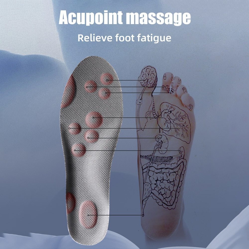Shoe Parts Accessories Sports Insole 4D Cloud Style Sweat Absorbing Breathable Thickened Shock Absorption Super Soft and Comfortable Elastic 230817