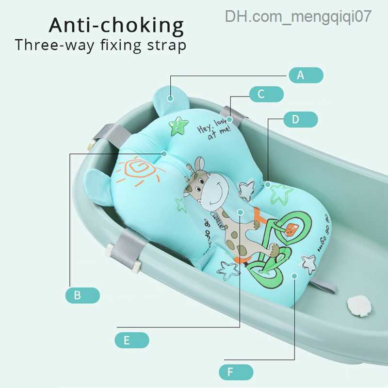 Bathing Tubs Seats Baby shower pad newborn shower portable air pad crib baby anti-skid bathtub pad safety bathtub accessories Z230817