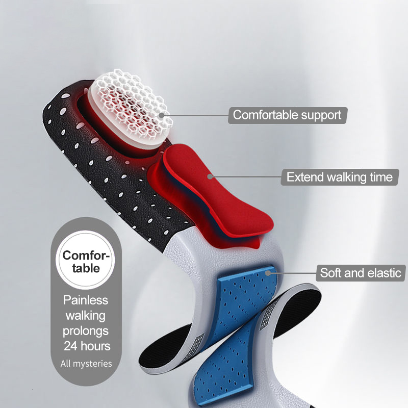 Shoe Parts Accessories Cuttable Silicone Insoles for Men Women Ortic Arch Support Sport Pad Soft Running Insert Cushion Memory Foam Insole 230817