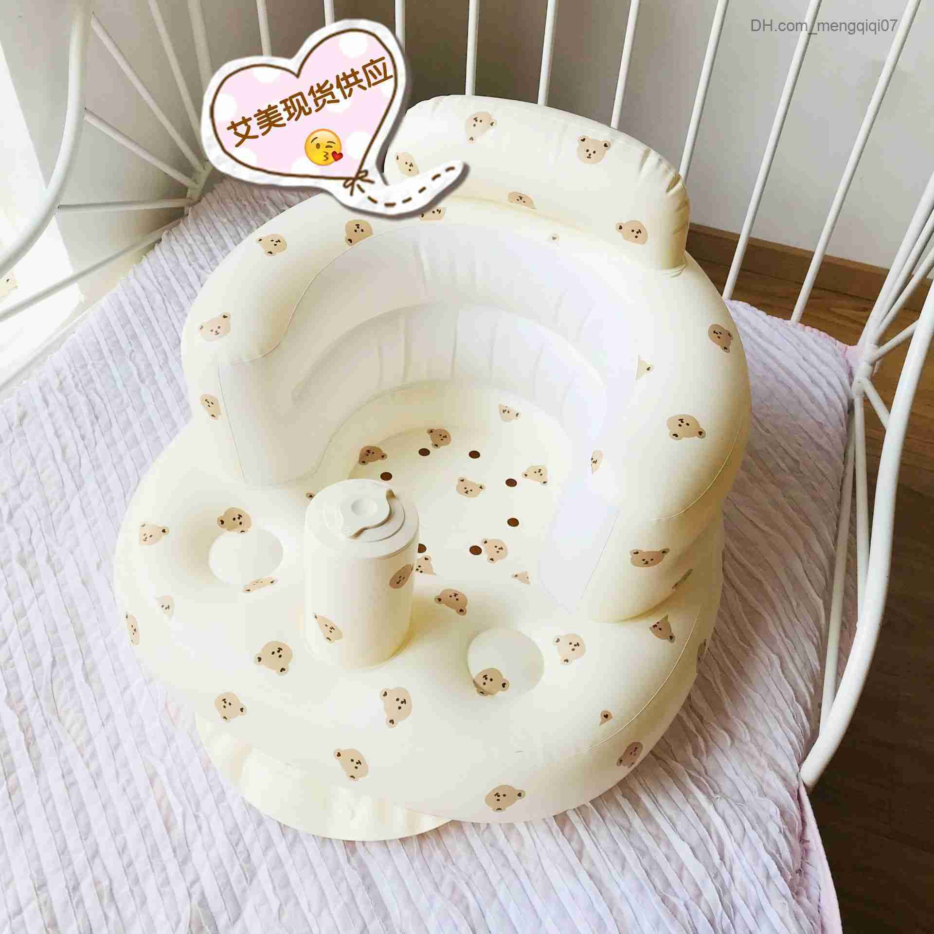Bathing Tubs Seats Children's learning chair inflatable sofa baby chair practice sitting baby sitting standing bathtub Z230817
