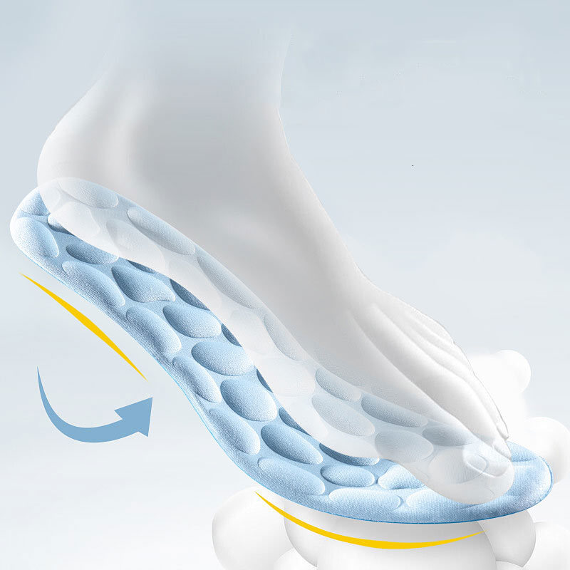 Shoe Parts Accessories Massage Memory Foam Insole Shoes Breathable Cushion Sport Running Insoles Feet Plantar Fasciitis Men Women Pads 230817