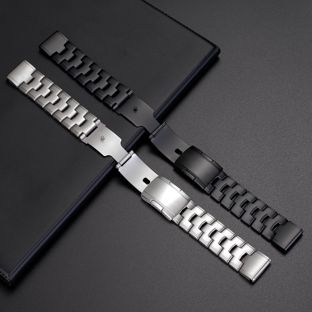 Watch Bands QuickFit 26mm 22mm alloy Strap For Garmin 7 7X Pro band Epix Gen 2 47mm 51mm 5XPlus 6XPro Watchband 230816