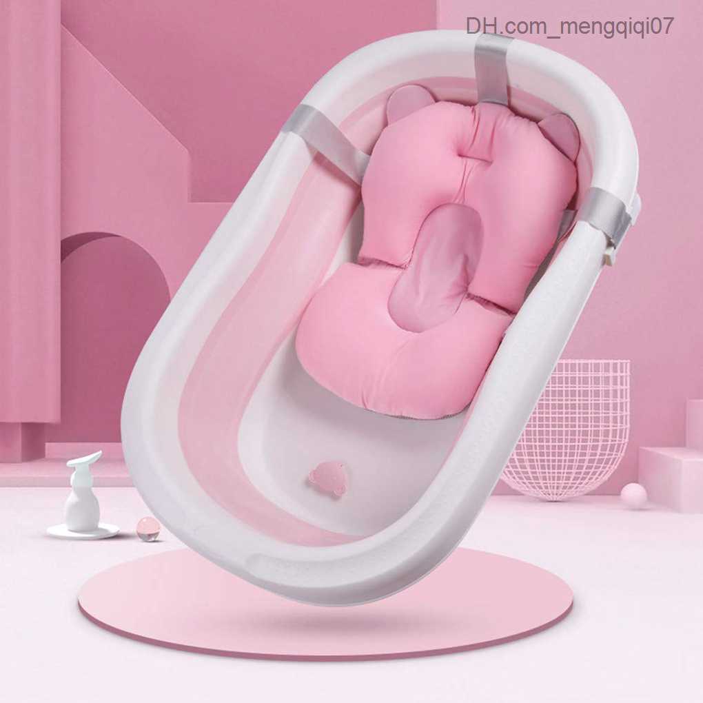 Bathing Tubs Seats 1/2 baby shower seat safety support pad portable washable breathable and comfortable for newborns and young children with shoulder 