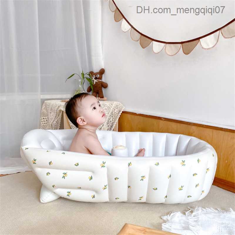 Bathing Tubs Seats Children's learning chair inflatable sofa baby chair practice sitting baby sitting standing bathtub Z230818