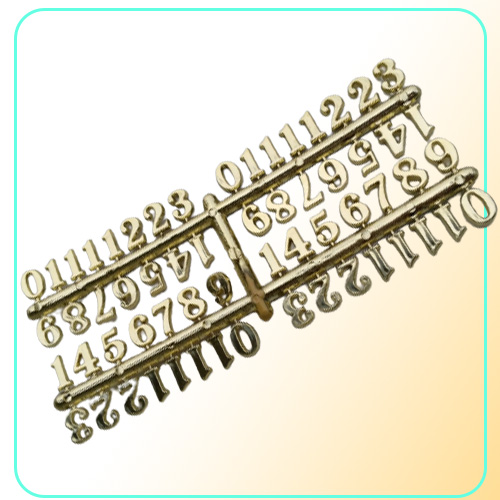 Whole New 50PCS 15CM Plastic Gold Arabic Numbers for DIY Repair Quartz Clock Accessories FITUP
